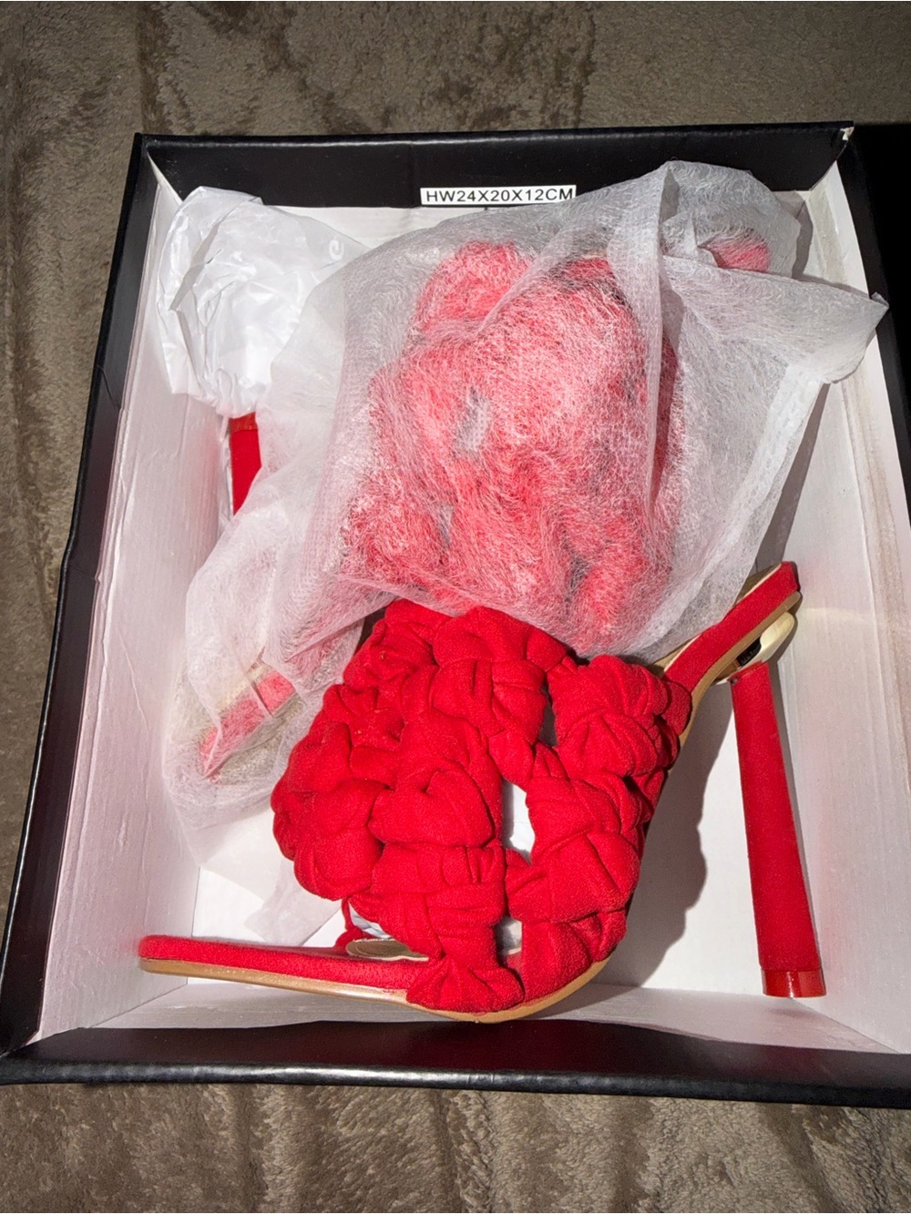 Red stiletto heels
